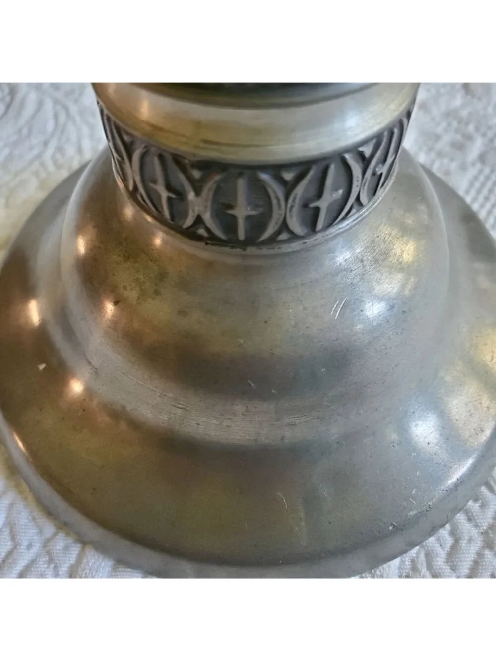 Vtg Haugrud Norwegian Pewter scandinavian 7x6